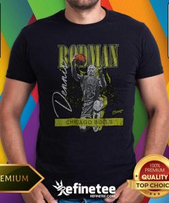 HW Neon Pop Player SS Chicago Bulls Dennis Rodman T-shirt