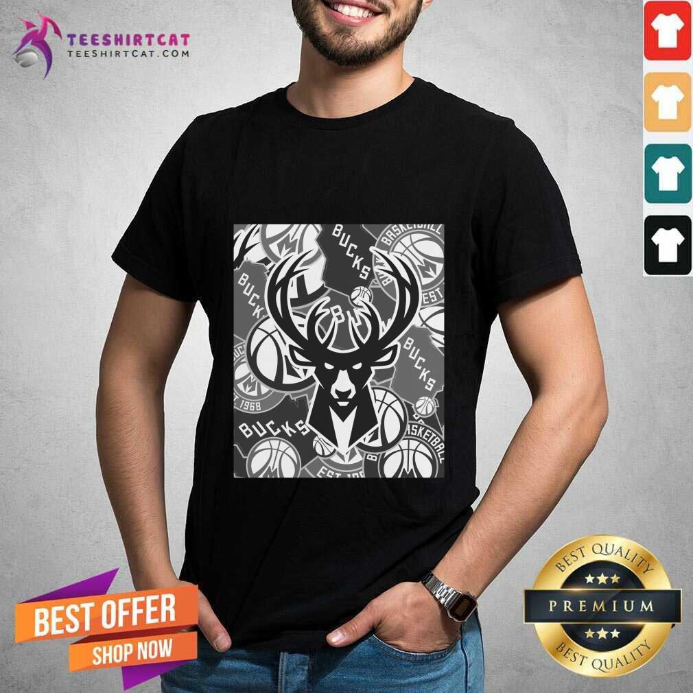 Shirt Item Of The Game Tonal Logos Milwaukee Bucks Hooded T-shirt