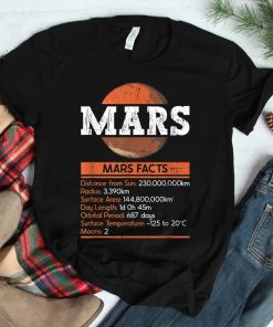 Mars Facts Mars Planet Space Lover Shirt
