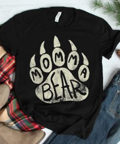 Momma Bear Mama Bear Paw Print Shirt
