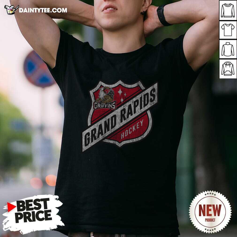 Shirt Nice 108 Stitches Grand Rapids Griffins Hockey T-shirt