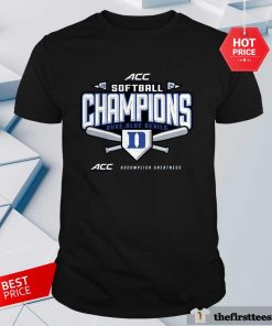 Nice Devils 2024 ACC Softball Champions Locker Room T-Shirt