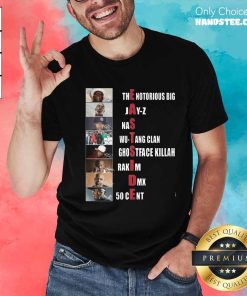 Nice Eastside Rap Gods The Notorious Big Jay-Z Wu-Tang Clan T-Shirt