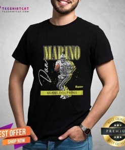 Nice HW Neon Pop Player SS Tee Vintage Logo Miami Dolphins Dan Marino T-shirt
