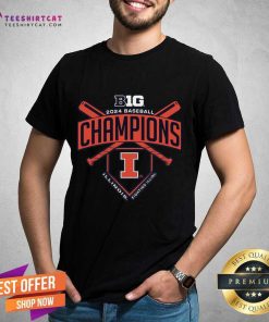 Nice Illinois 2024 Big Baseball Regular Season Champions T-Shirt
