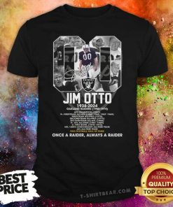 Nice Jim Otto 1938-2024 Once A Raider Always A Raider T-Shirt