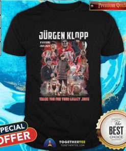 Nice Jurgen Klopp 2015-2024 Thank You For Your Legacy Boss T-shirt