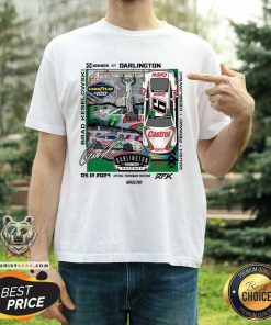 Nice Keselowski Flag Sports Heather Charcoal 2024 400 Race Winner T-Shirt