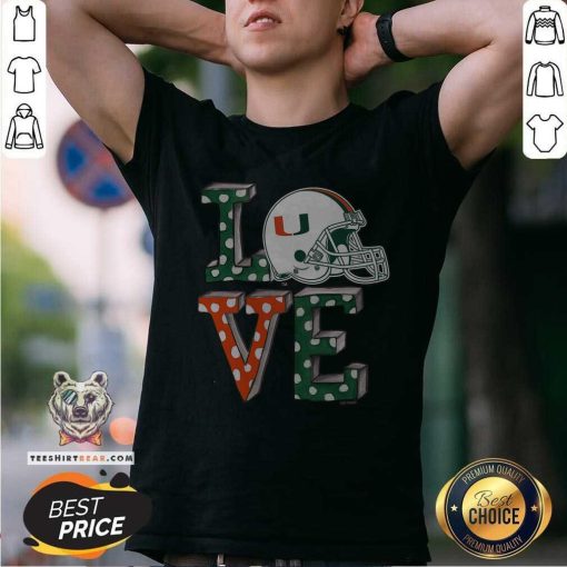 Nice Miami Hurricanes Love T-Shirt