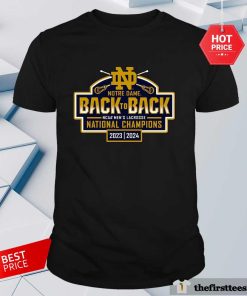 Nice Notre Dame Fighting Irish Back To Back National Champions T-Shirt