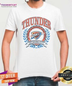 Nice Oklahoma City Thunder Crest National Basketball Association T-Shirt