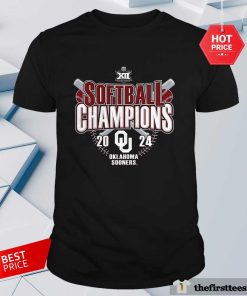 Nice Oklahoma Sooners 2024 Big 12 Softball Conference Tournament Champions Locker Room T-Shirt