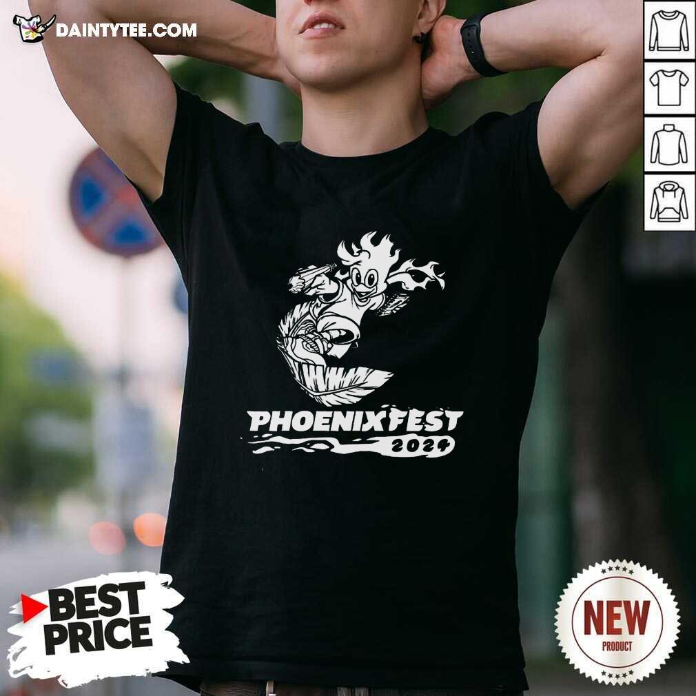 Shirt Nice Phoenix Fest 2024 Ember Black T-shirt