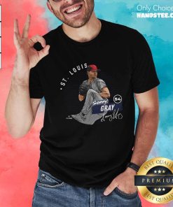 Nice Sonny Gray St. Louis Dots WHT T-shirt