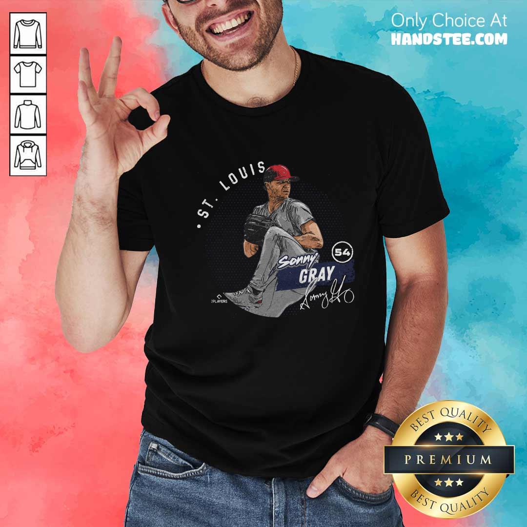 Shirt Nice Sonny Gray St. Louis Dots WHT T-shirt