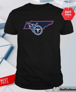 Nice Tennessee Titans Crown Tennessee Map T-Shirt