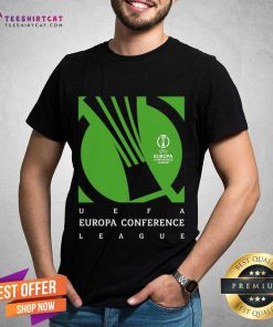 Nice UEFA Europa Conference League Slanted Badge T-Shirt
