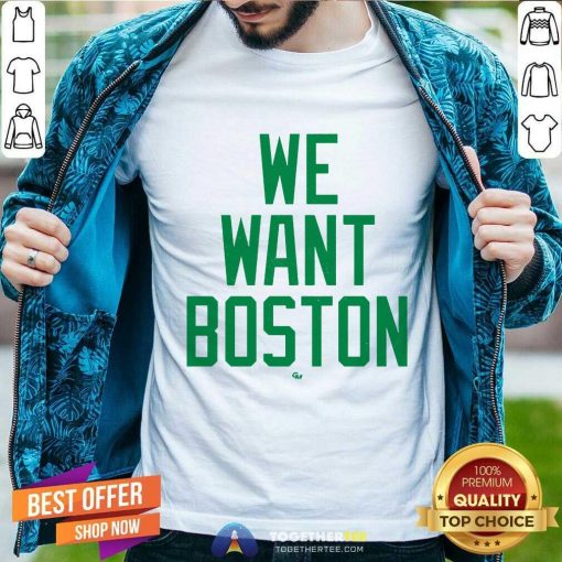 Nice We Want Boston T-shirt