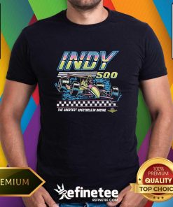 Homage Indy 500 Retro Car Black T-shirt