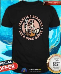 Official Duck Duck Goose X Frankie’s Burgers T-shirt