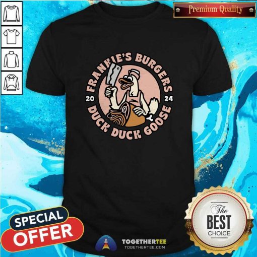 Official Duck Duck Goose X Frankie’s Burgers T-shirt