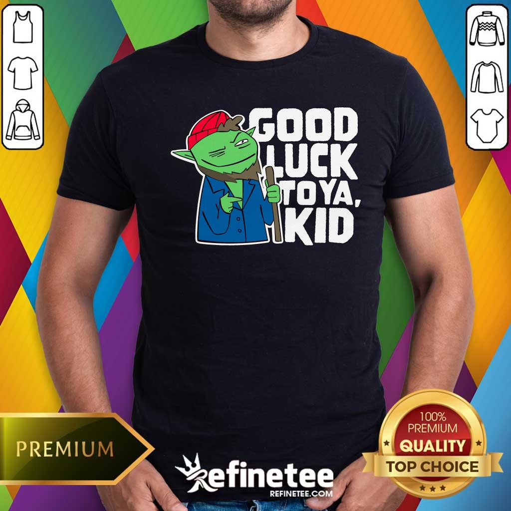 Shirt Official Hank Gook Luck To Ya Kid T-Shirt