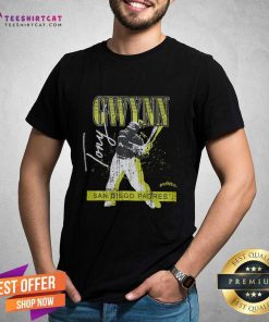 Official HW Neon Pop Player SS Tee Vintage Logo San Diego Padres Tony Gwynn T-shirt