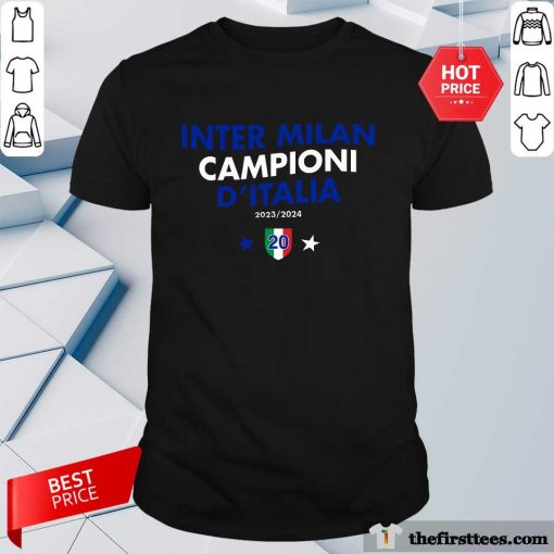 Official Inter Milan Champions 2024 T-shirt