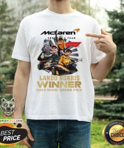 Official Lando Norris Winner 2024 Miami Grand Prix T-shirt