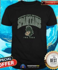 Official Michigan State Spartans Double Header Franklin T-shirt