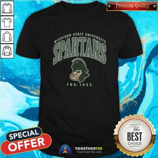 Official Michigan State Spartans Double Header Franklin T-shirt