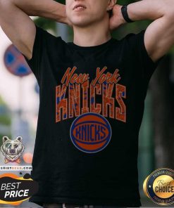 Official New York Knicks Royal Tri-Ball T-shirt