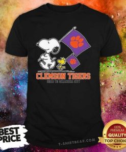 Official Snoopy Clemson Tigers Road To Oklahoma City T-Shirt