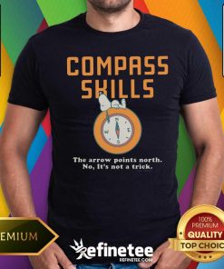 Official Snoopy Compass Skills The Arrow Point North T-Shirt