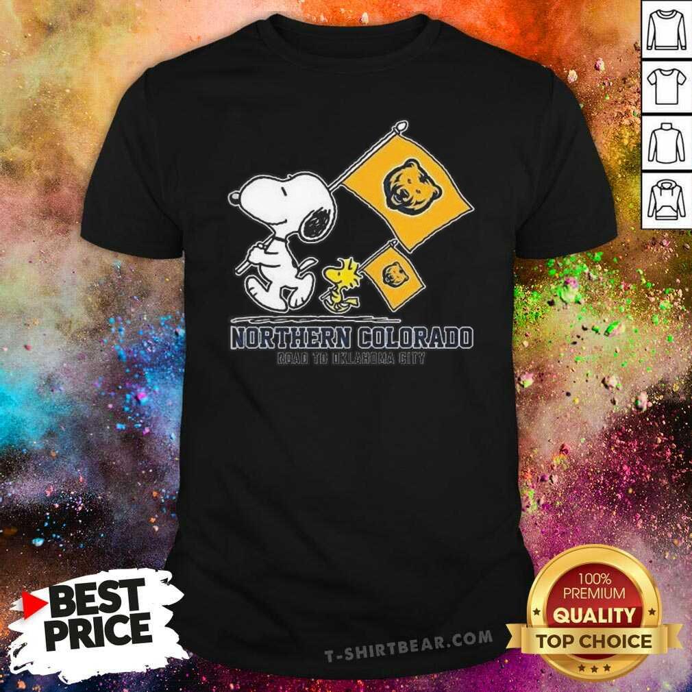 Shirt Official Snoopy Northern Colorado Bears Road To Oklahoma City Shirt