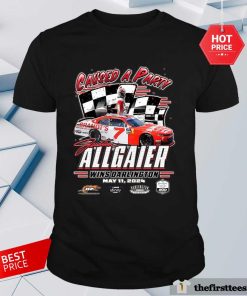 Official Team Apparel Charcoal Justin Allgaier Darlington T-Shirt