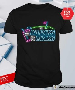 Old Row Drinks On The Links Neon T-shirt