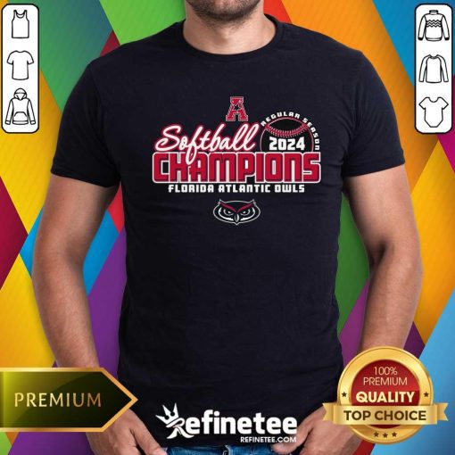 Original Florida Atlantic Owls Softball 2024 AAC Regular Season Champions T-shirt