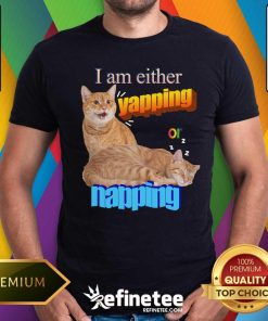 Original I Am Yapping Or Napping Cat T-Shirt
