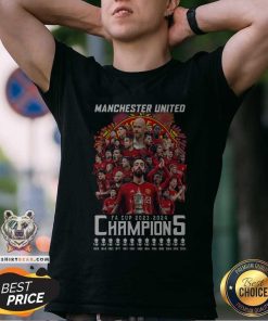 Original Manchester United The Red Devils FA Cup Champions 2024 T-Shirt