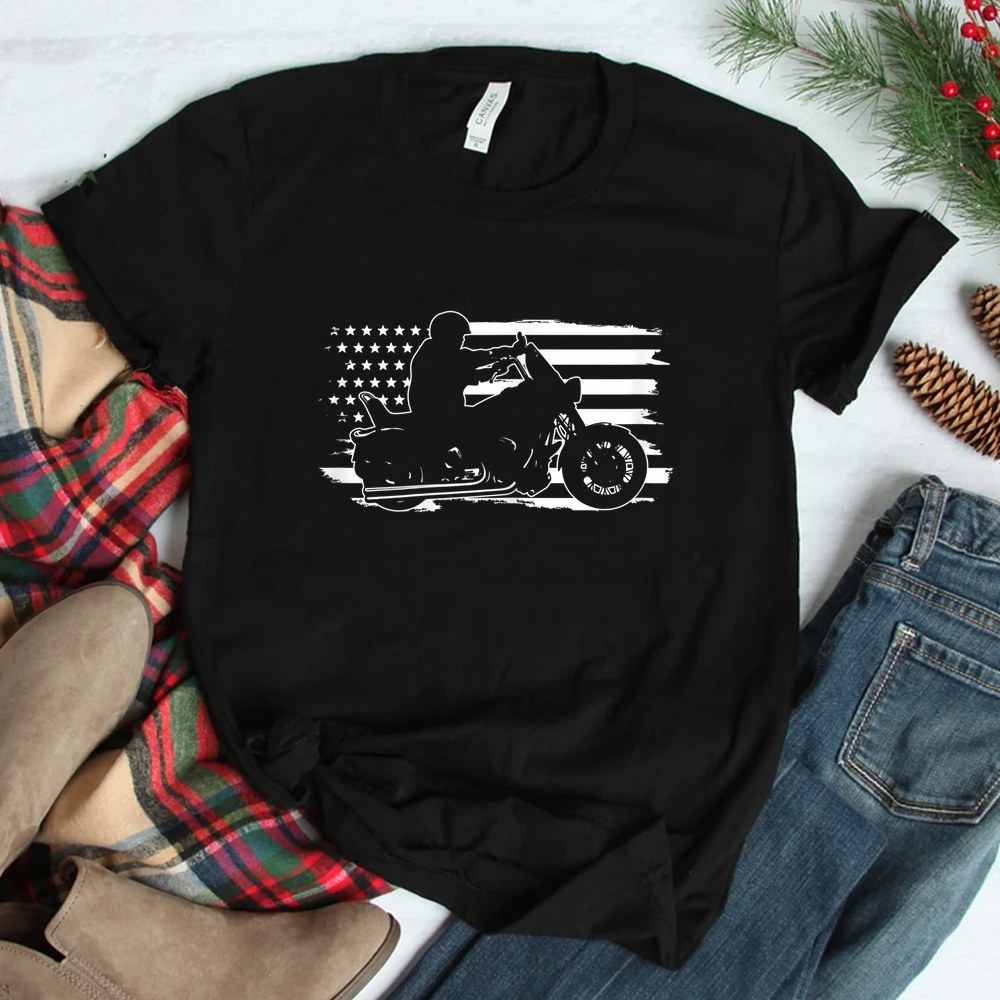Patriotic Motorcycle Vintage American Us Flag Biker Shirt Patriotic Motorcycle Vintage American Us Flag Biker Shirt