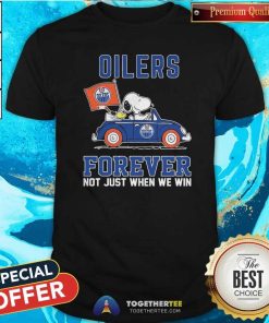Peanuts Snoopy And Woodstock Edmonton Oilers Forever Not Just When We Win T-shirt