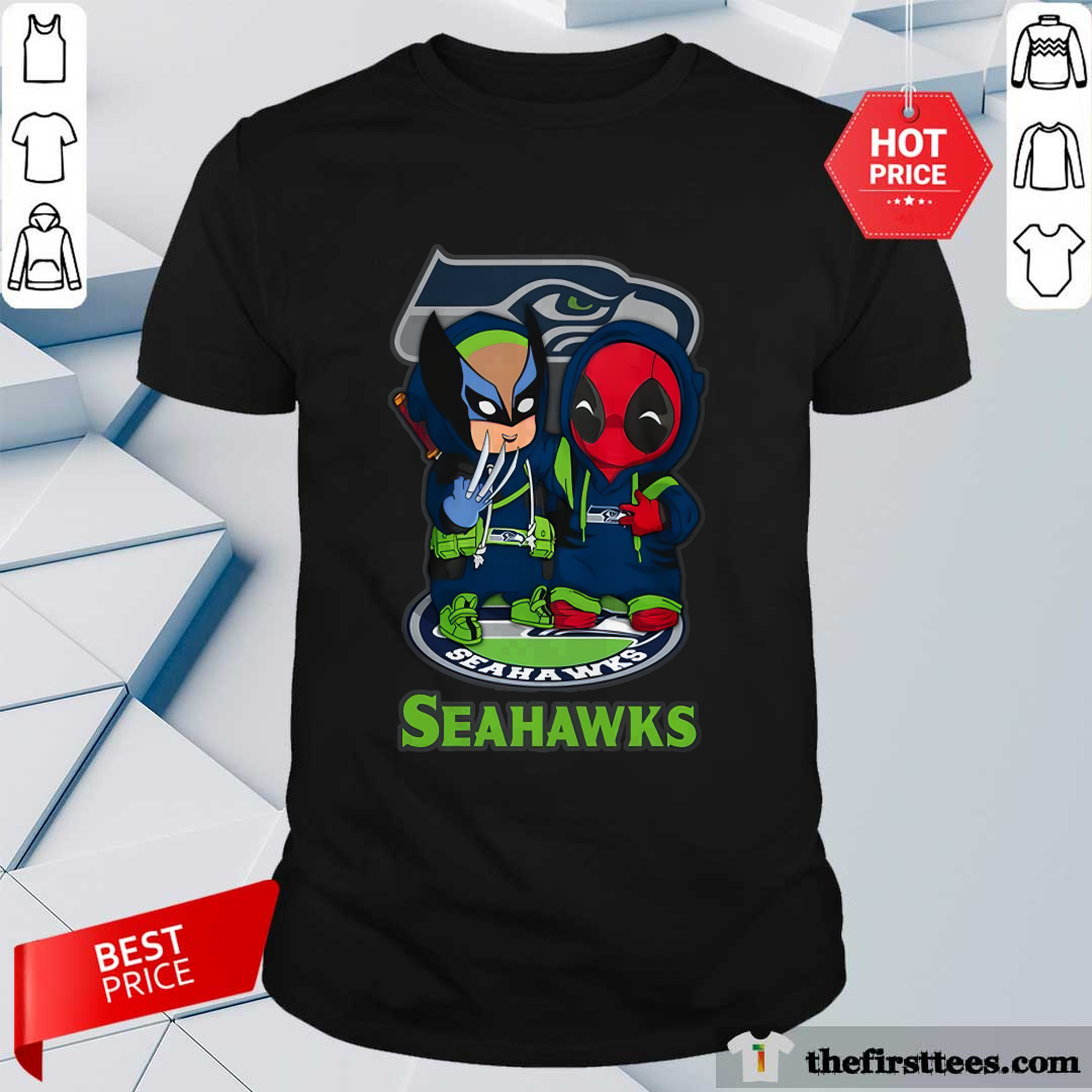 Shirt Seattle Seahawks Marvel Wolverine Deadpool True Friends T-shirt