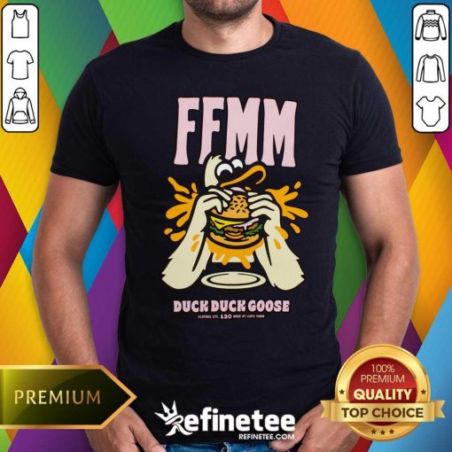 Premium Duck Duck Goose X Frankies Burgers T-shirt