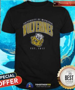 Premium Michigan Wolverines Double Header Franklin T-shirt