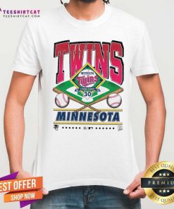Premium Minnesota Twins Cooperstown White Wash Field T-Shirt