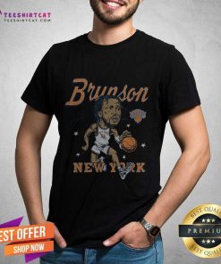Premium New York Knicks Jalen Brunson Signature T-Shirt