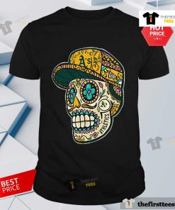 Premium Oakland Athletics Sugar Skulls T-shirt