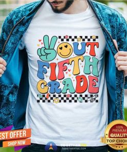 Premium Peace Out 5th Grade Last Day 2024 T-shirt