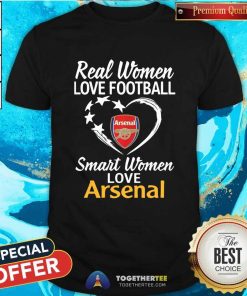 Premium Real Women Love Football Smart Women Love Arsenal T-Shirt